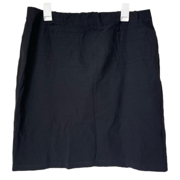 Eileen Fisher Dresses & Skirts - Eileen Fisher Black Slip On Mini Skirt Size Large